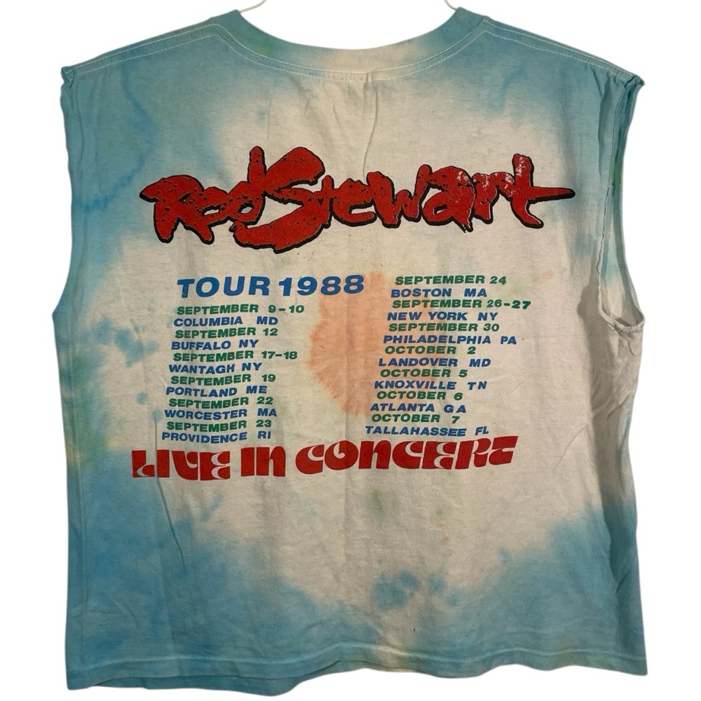 Rare 1988 Rod Stewart Out of Order Tour Custom Tank Top - Picture 2 of 3